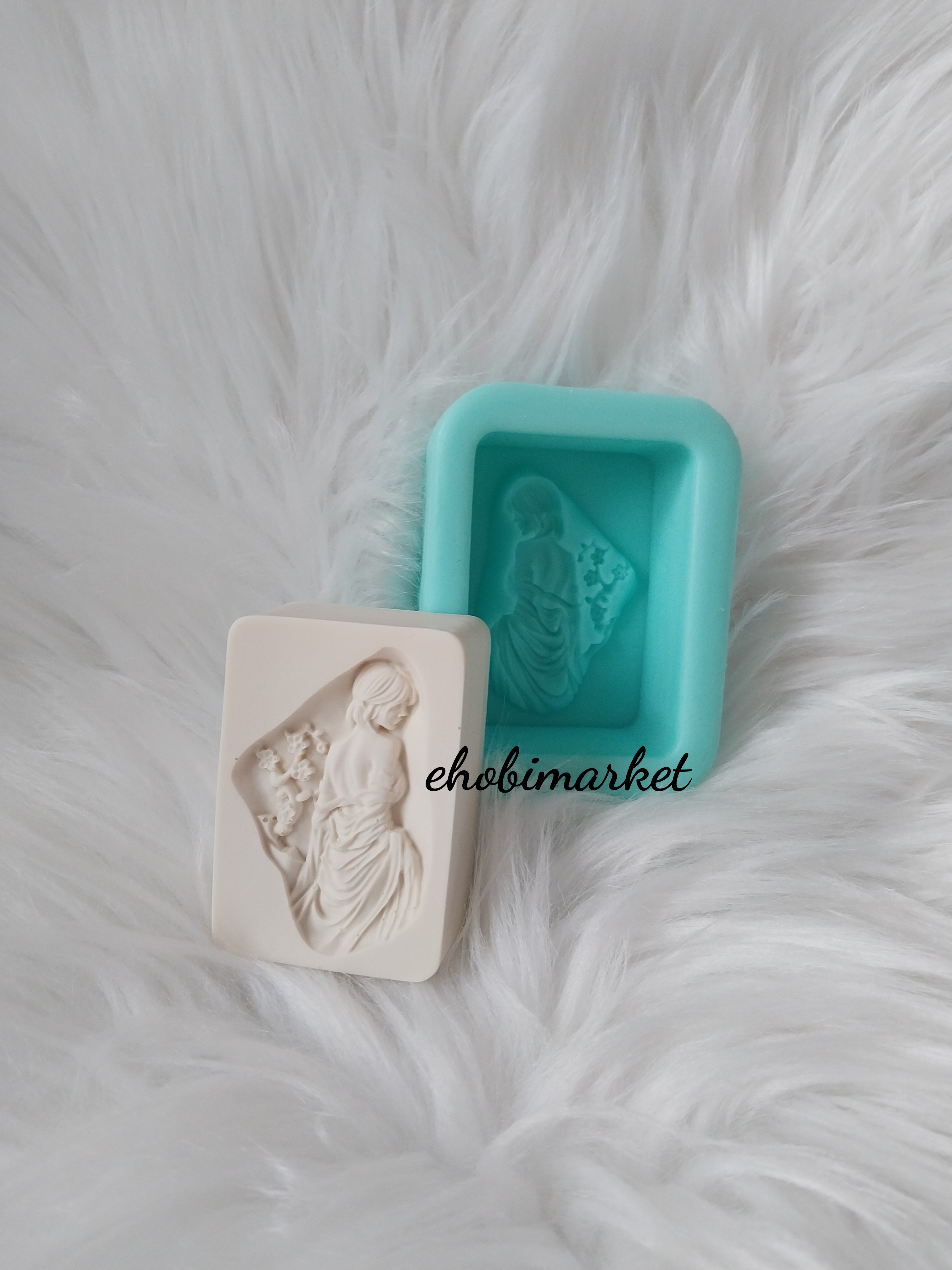 Bayan desenli silikon kalip