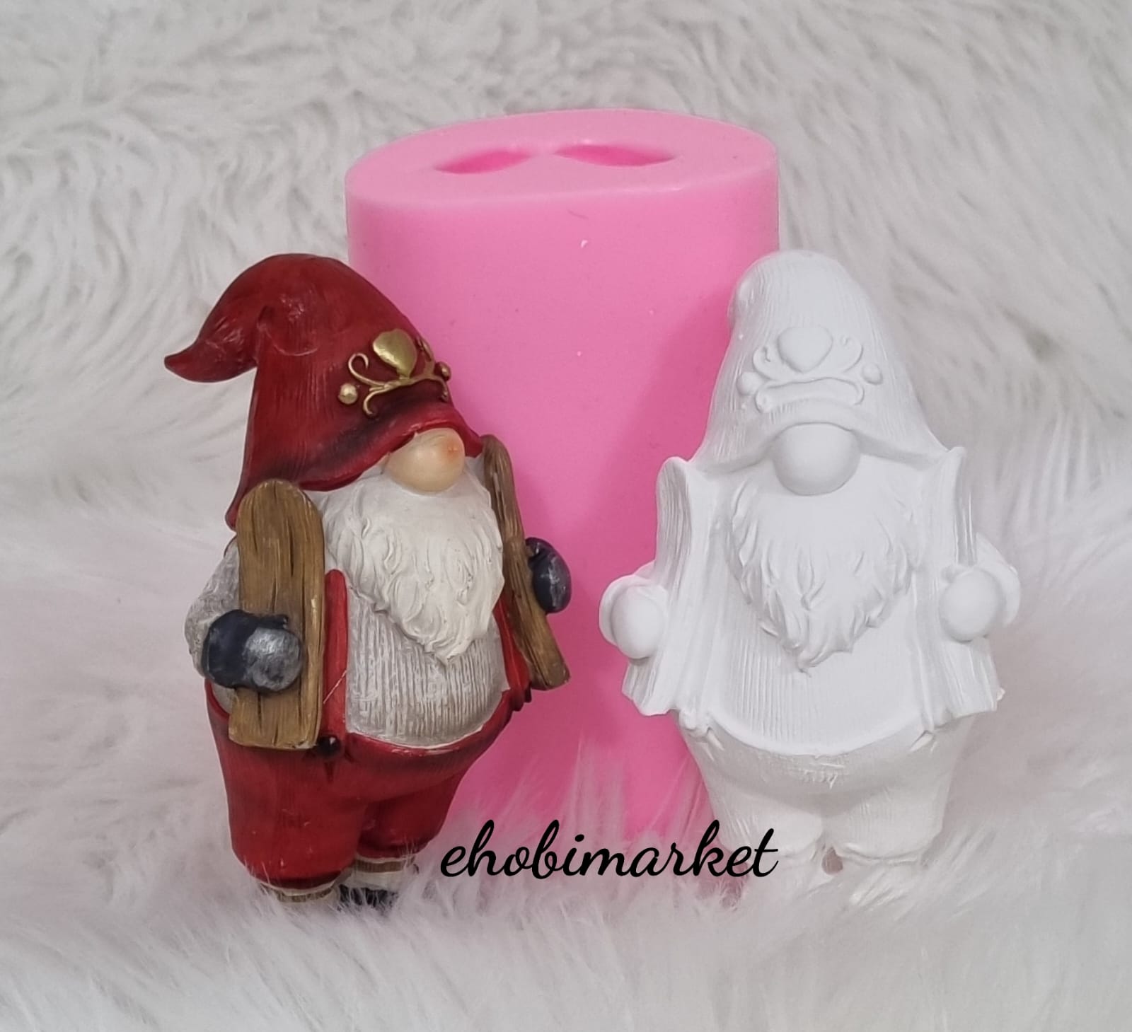 Kayakçı gnome silikon kalip