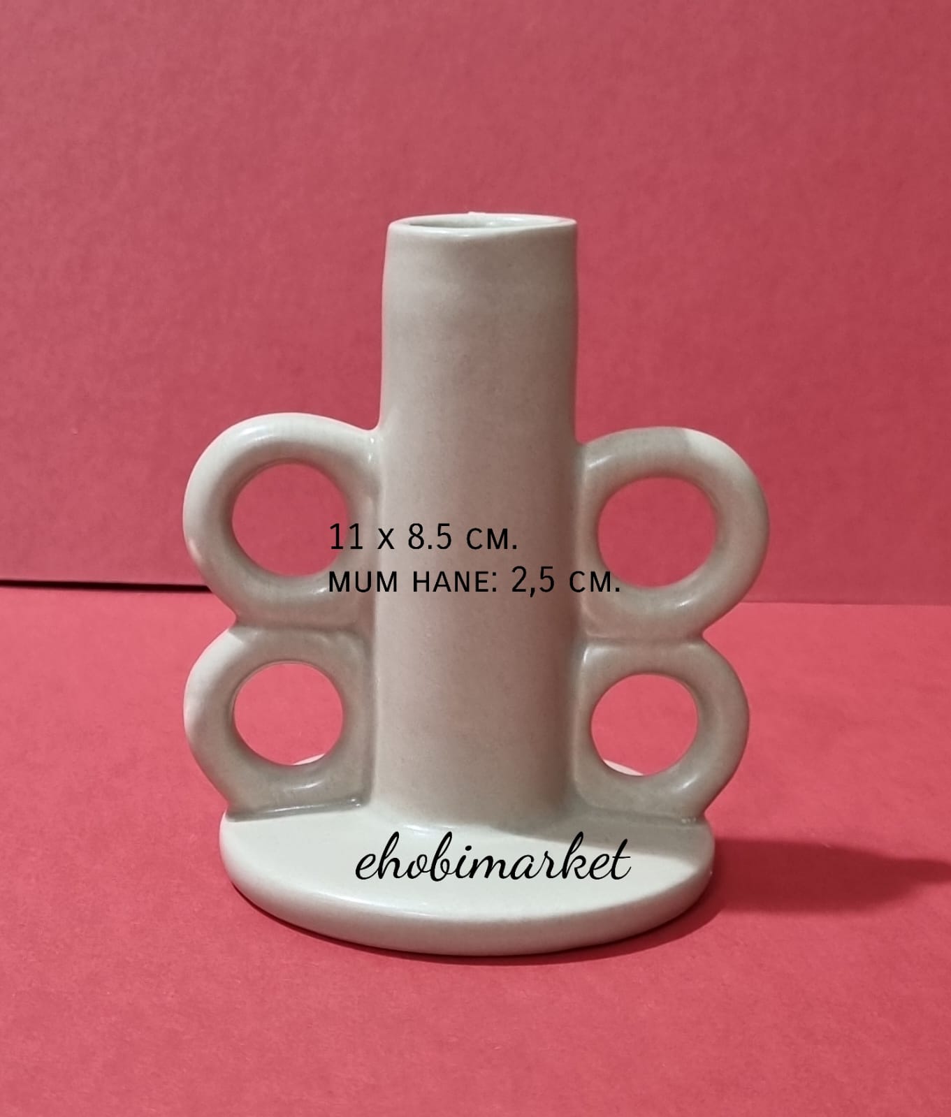 Vintage kulplu şamdan silikon kalıp