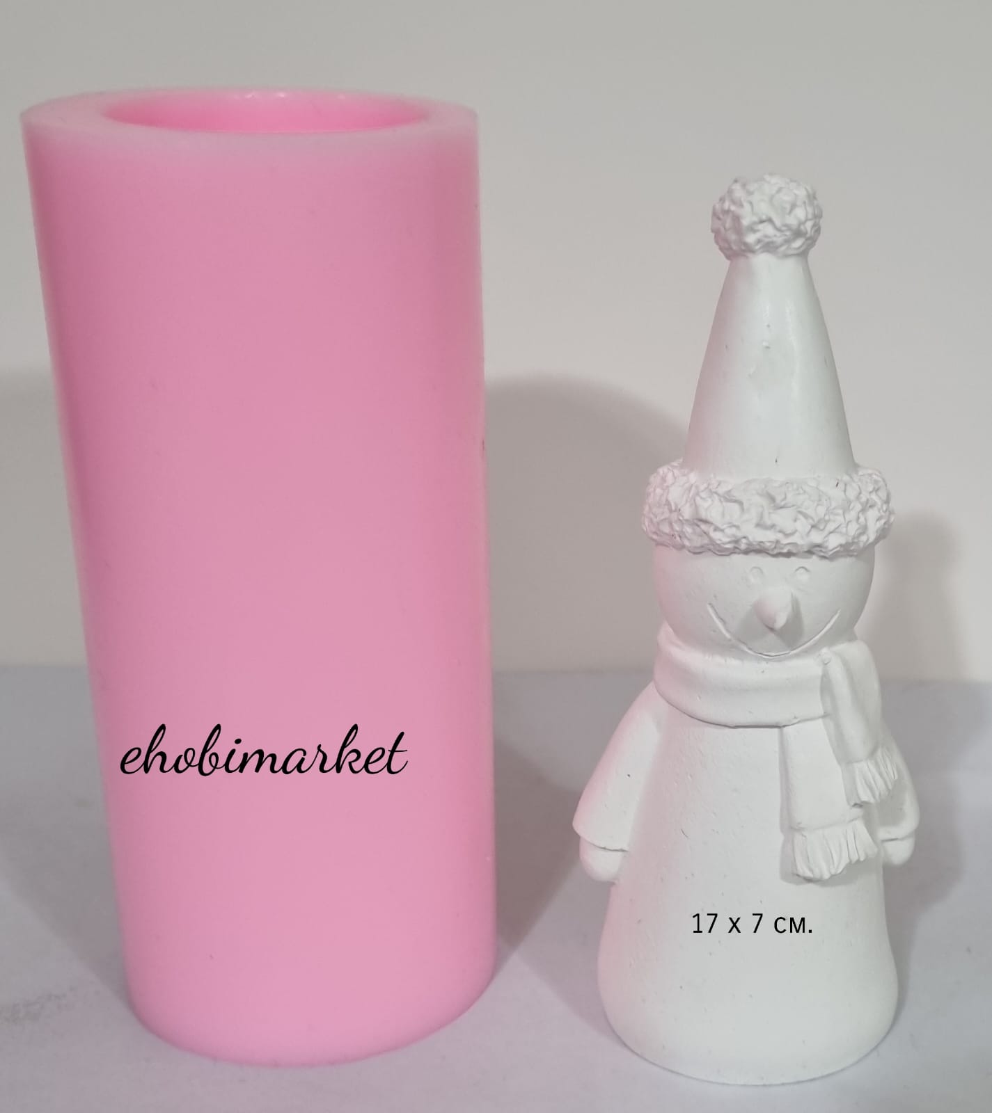 Atkılı kardan adam silikon kalıp 