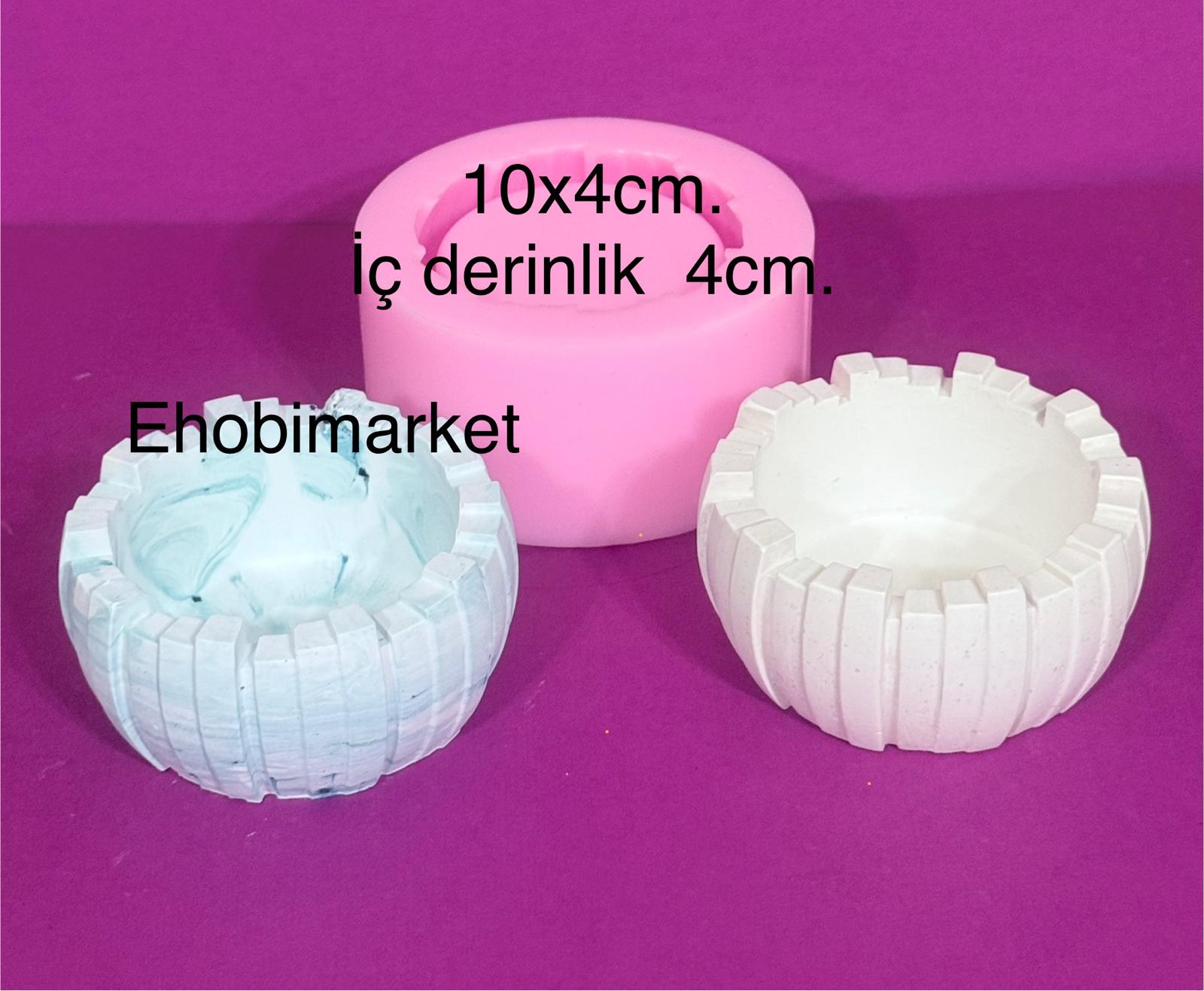 Düzensiz saksı silikon kalıp