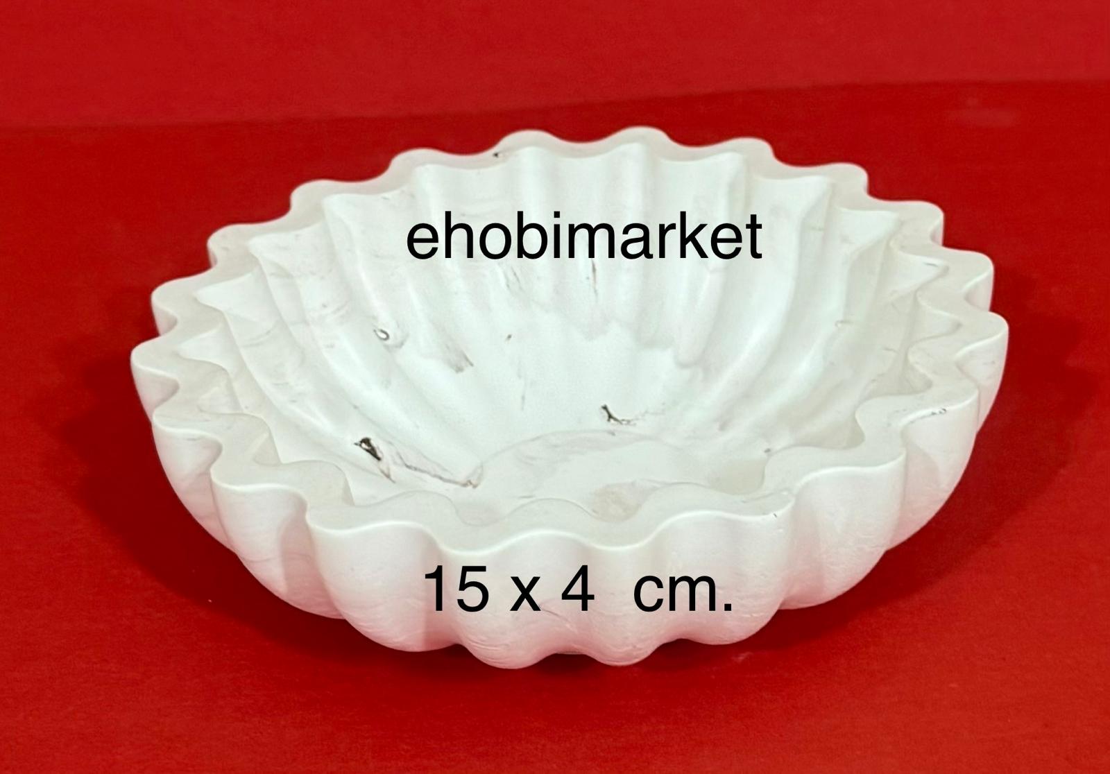 Dalga desenli kase silikon kalıp