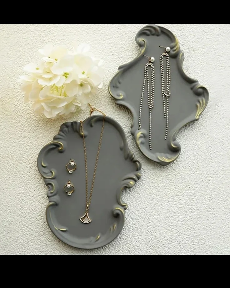 Dantel desenli sunumluk model 1 silikon kalıp 