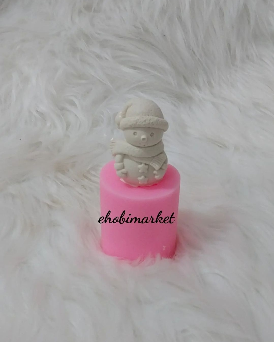 Minik kardan adam silikon kalip