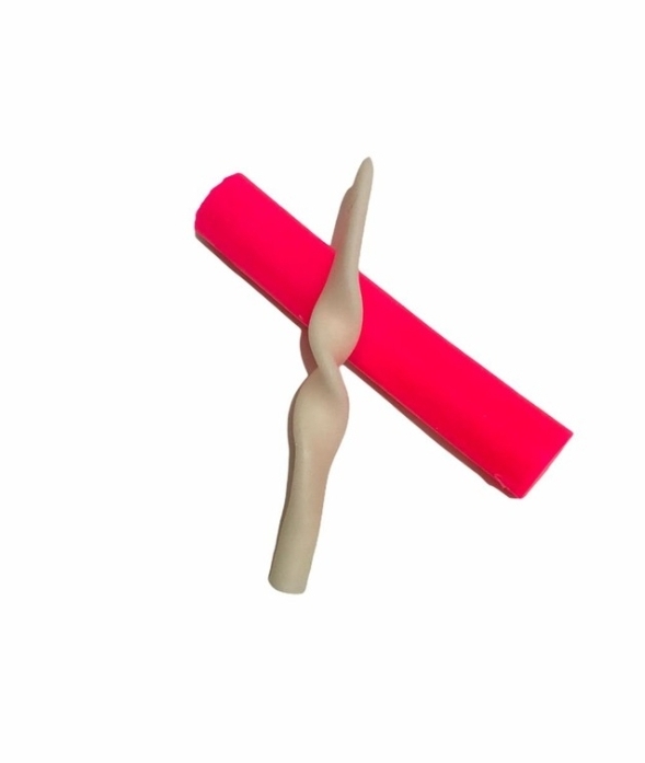 Tek burgu mum silikon kalip