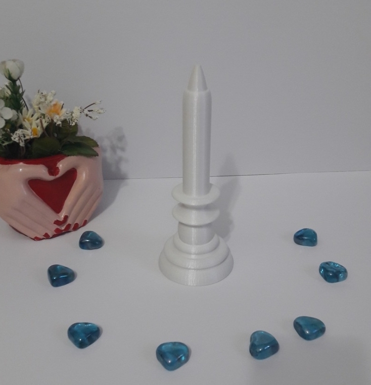 Kendinden şamdan modelli mum silikon kalip