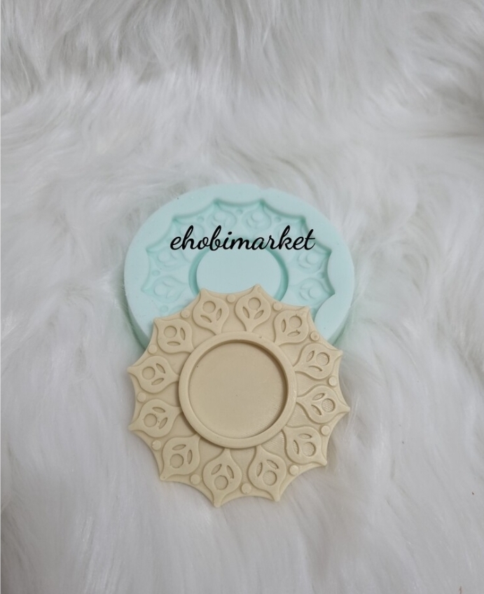 Desenli mumluk silikon kalip