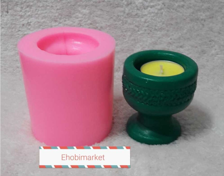 Ayakli mumluk silikon kalip