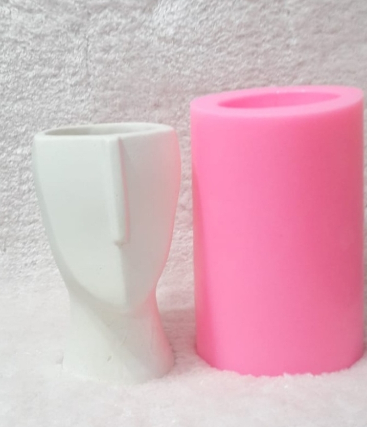 Silüet vazo 2  silikon kalip