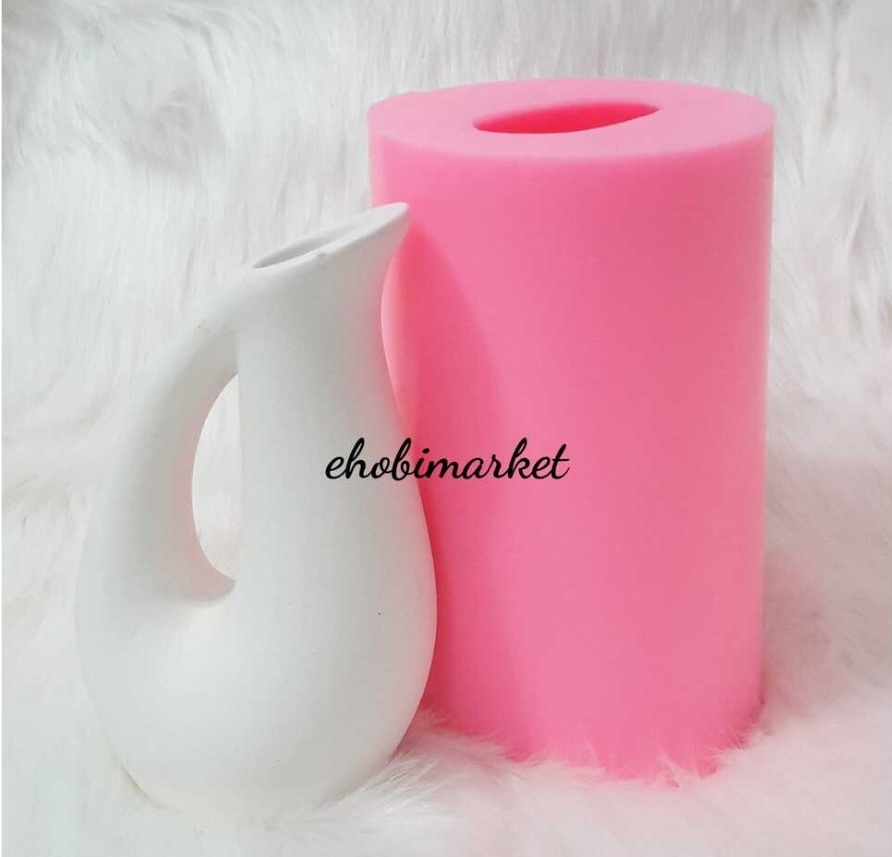 Kuğu vazo silikon kalip