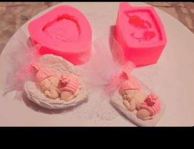 Kanat içinde bebek silikon kalip