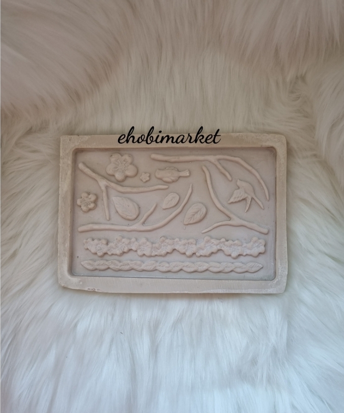 Dalli çiçekli seritler silikon kalip