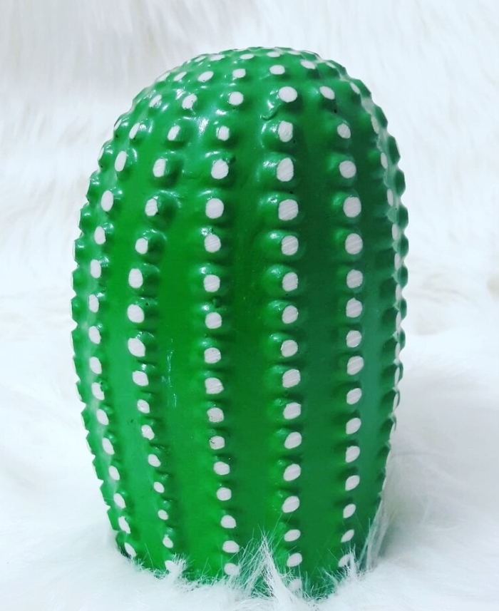 Büyük dikenli kaktüs silikon kalip