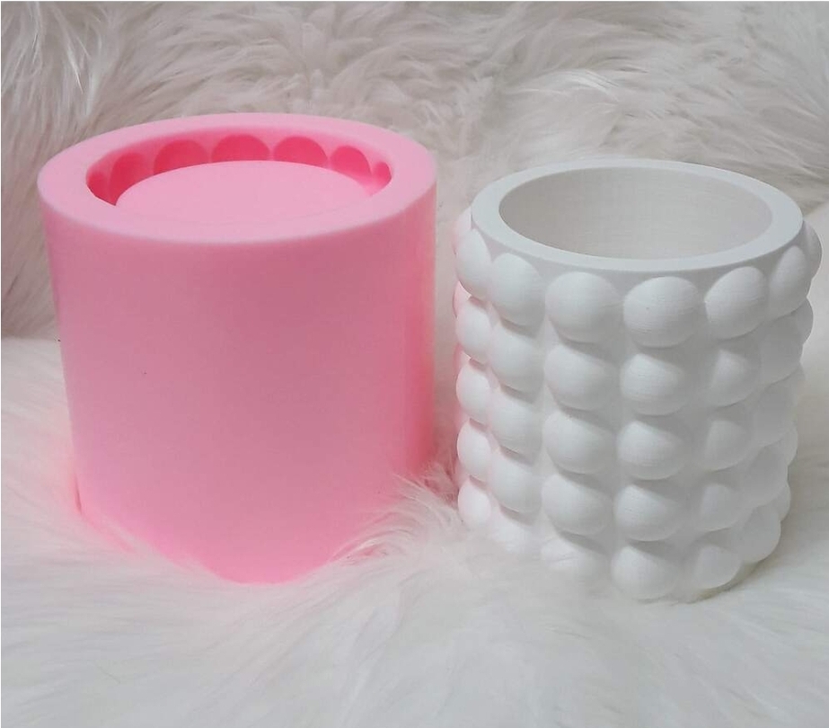 Baloncuk saksi silikon kalip