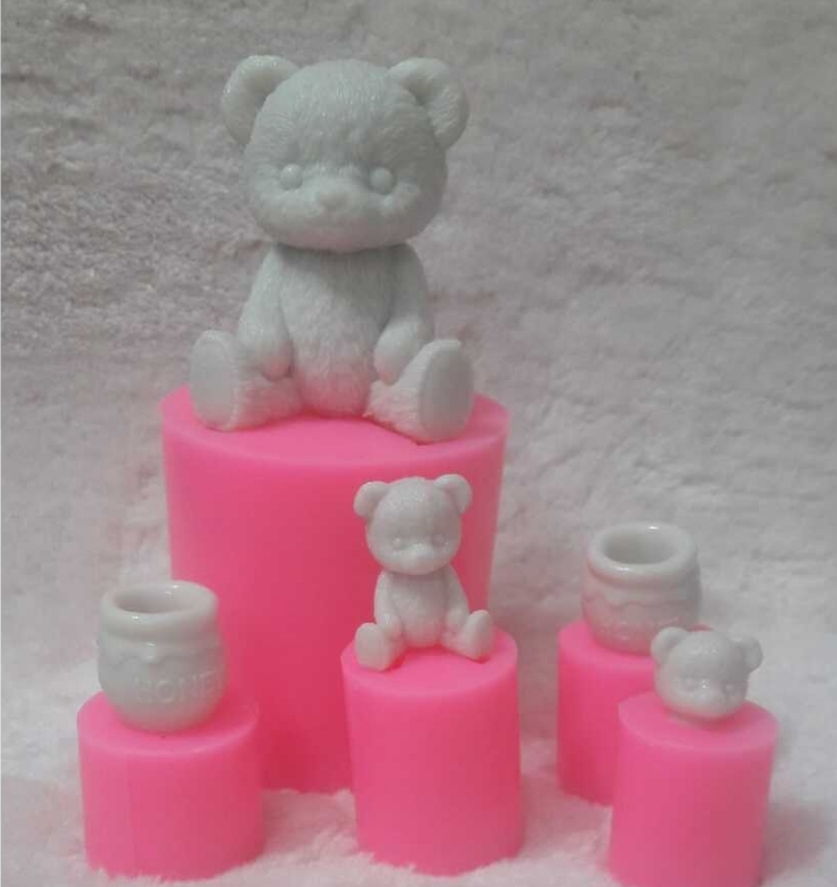 Sevimli ayiciklar silikon kaliplari