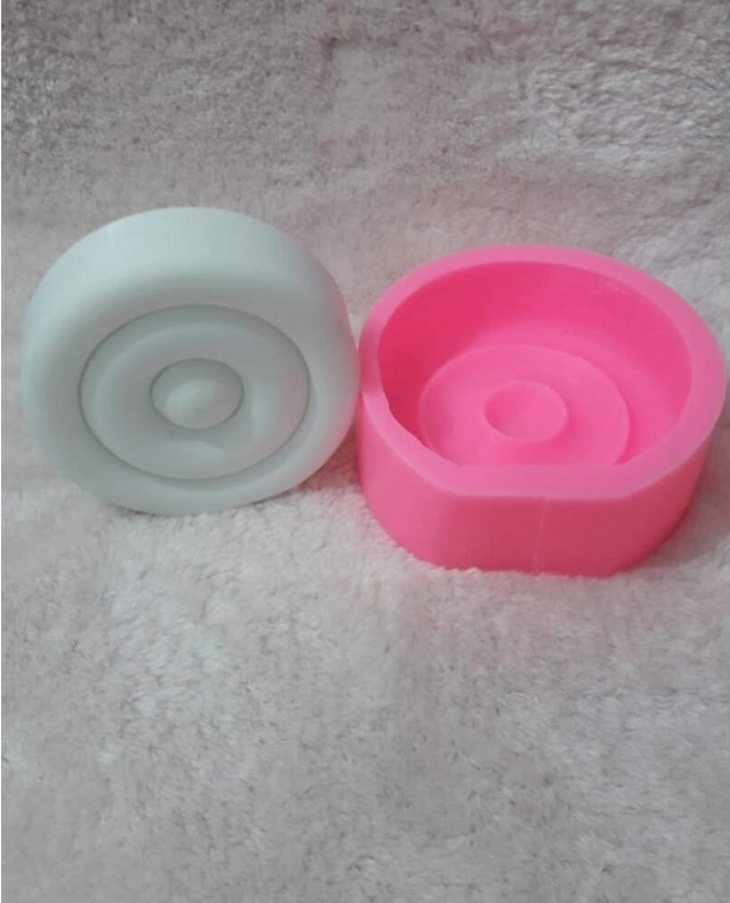 Yuvarlak mum silikon kalip